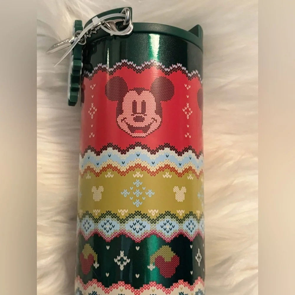 Mickey Mouse Holiday Stainless Steel Starbucks NEW